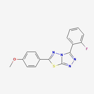3-(2-Fluorophenyl)-6-(4-methoxyphenyl)-[1,2,4]triazolo[3,4-b][1,3,4]thiadiazole