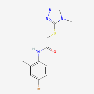 N-(4-bromo-2-methylphenyl)-2-[(4-methyl-4H-1,2,4-triazol-3-yl)sulfanyl]acetamide