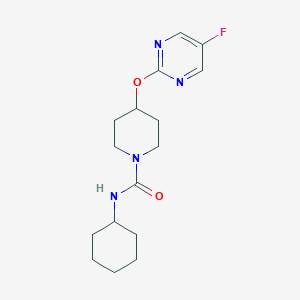 N-Cyclohexyl-4-(5-fluoropyrimidin-2-yl)oxypiperidine-1-carboxamide