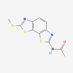N-(2-methylsulfanyl-[1,3]thiazolo[4,5-g][1,3]benzothiazol-7-yl)acetamide