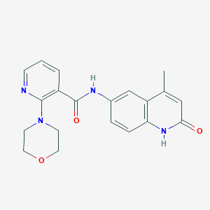 N-(4-methyl-2-oxo-1,2-dihydroquinolin-6-yl)-2-(morpholin-4-yl)pyridine-3-carboxamide