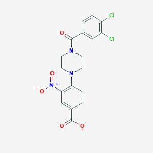 Methyl 4-[4-(3,4-dichlorobenzoyl)piperazin-1-yl]-3-nitrobenzoate