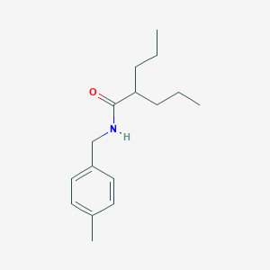 N-(4-methylbenzyl)-2-propylpentanamide