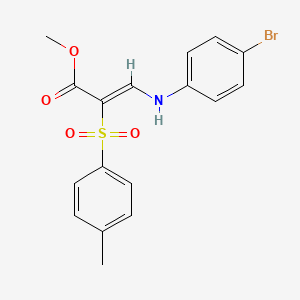 methyl (2Z)-3-[(4-bromophenyl)amino]-2-[(4-methylphenyl)sulfonyl]acrylate