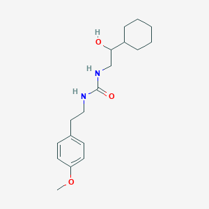 molecular formula C18H28N2O3 B2903203 1-(2-Cyclohexyl-2-hydroxyethyl)-3-(4-methoxyphenethyl)urea CAS No. 1351616-81-3