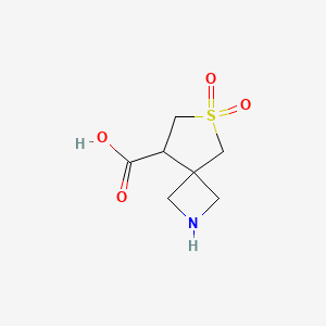 molecular formula C7H11NO4S B2903209 6,6-Dioxo-6lambda6-thia-2-azaspiro[3.4]octane-8-carboxylic acid CAS No. 2166846-59-7