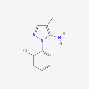 molecular formula C10H10ClN3 B2903215 1-(2-Chlorophenyl)-4-methyl-1H-pyrazol-5-amine CAS No. 1448854-66-7
