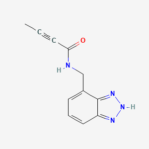 N-(2H-Benzotriazol-4-ylmethyl)but-2-ynamide