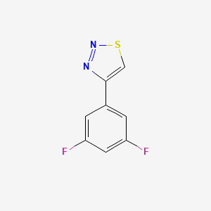 molecular formula C8H4F2N2S B2903223 4-(3,5-Difluorophenyl)-1,2,3-thiadiazole CAS No. 2176070-00-9