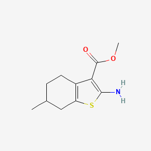 molecular formula C11H15NO2S B2903227 Methyl 2-amino-6-methyl-4,5,6,7-tetrahydro-1-benzothiophene-3-carboxylate CAS No. 308292-45-7