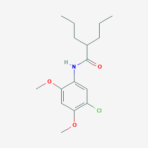 molecular formula C16H24ClNO3 B290323 N-(5-chloro-2,4-dimethoxyphenyl)-2-propylpentanamide 