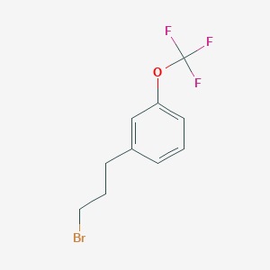 molecular formula C10H10BrF3O B2903230 1-(3-Bromopropyl)-3-(trifluoromethoxy)benzene CAS No. 1057678-65-5