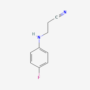 molecular formula C9H9FN2 B2903237 3-(4-Fluoro-phenylamino)-propionitrile CAS No. 380190-11-4