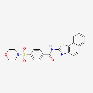 molecular formula C22H19N3O4S2 B2903248 4-(morpholinosulfonyl)-N-(naphtho[2,1-d]thiazol-2-yl)benzamide CAS No. 313254-63-6