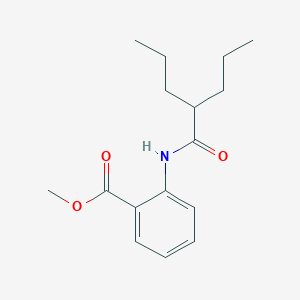 molecular formula C16H23NO3 B290325 Methyl 2-[(2-propylpentanoyl)amino]benzoate 