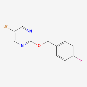 molecular formula C11H8BrFN2O B2903252 5-Bromo-2-(4-fluorobenzyloxy)pyrimidine CAS No. 1635413-26-1