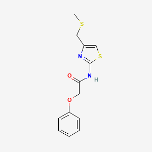 N-(4-((methylthio)methyl)thiazol-2-yl)-2-phenoxyacetamide