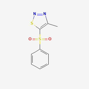 4-Methyl-1,2,3-thiadiazol-5-yl phenyl sulfone