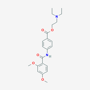 molecular formula C22H28N2O5 B290327 2-(Diethylamino)ethyl 4-[(2,4-dimethoxybenzoyl)amino]benzoate 