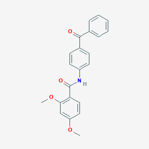 molecular formula C22H19NO4 B290328 N-(4-benzoylphenyl)-2,4-dimethoxybenzamide 