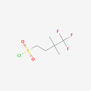 4,4,4-Trifluoro-3,3-dimethylbutane-1-sulfonyl chloride