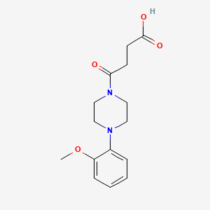 molecular formula C15H20N2O4 B2903285 4-[4-(2-Methoxy-phenyl)-piperazin-1-yl]-4-oxo-butyric acid CAS No. 401629-46-7