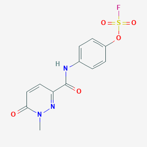 3-[(4-Fluorosulfonyloxyphenyl)carbamoyl]-1-methyl-6-oxopyridazine