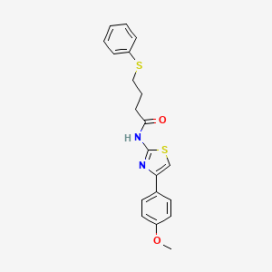 N-[4-(4-methoxyphenyl)-1,3-thiazol-2-yl]-4-(phenylsulfanyl)butanamide