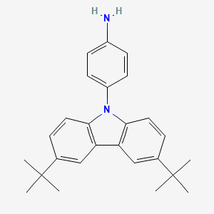 molecular formula C26H30N2 B2903306 4-(3,6-二叔丁基-9H-咔唑-9-基)苯胺 CAS No. 255829-30-2