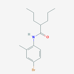 molecular formula C15H22BrNO B290331 N-(4-bromo-2-methylphenyl)-2-propylpentanamide 