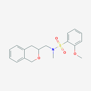 N-(isochroman-3-ylmethyl)-2-methoxy-N-methylbenzenesulfonamide