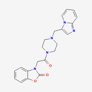 3-(2-(4-(imidazo[1,2-a]pyridin-3-ylmethyl)piperazin-1-yl)-2-oxoethyl)benzo[d]oxazol-2(3H)-one