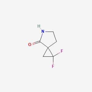 molecular formula C6H7F2NO B2903371 1,1-Difluoro-5-azaspiro[2.4]heptan-4-one CAS No. 2169461-52-1