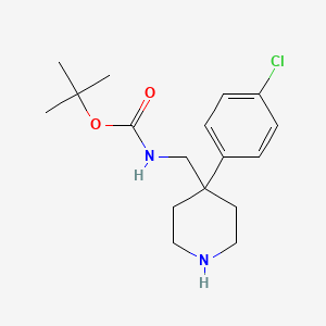 molecular formula C17H25ClN2O2 B2903377 tert-Butyl [4-(4-chlorophenyl)piperidin-4-yl]methylcarbamate CAS No. 2197054-24-1