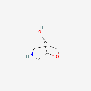 molecular formula C6H11NO2 B2903379 8-羟基-6-氧杂-3-氮杂双环[3.2.1]辛烷 CAS No. 1408075-25-1