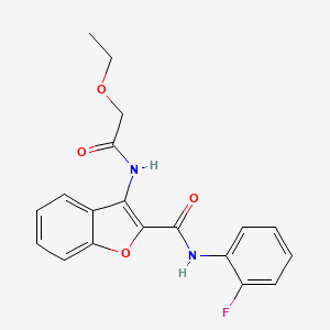 molecular formula C19H17FN2O4 B2903386 3-(2-ethoxyacetamido)-N-(2-fluorophenyl)benzofuran-2-carboxamide CAS No. 847405-38-3