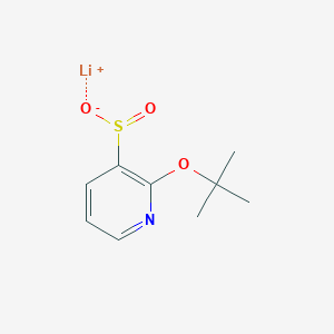 Lithium(1+) ion 2-(tert-butoxy)pyridine-3-sulfinate
