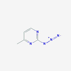 molecular formula C5H5N5 B2903395 2-Azido-4-methylpyrimidine CAS No. 133592-74-2