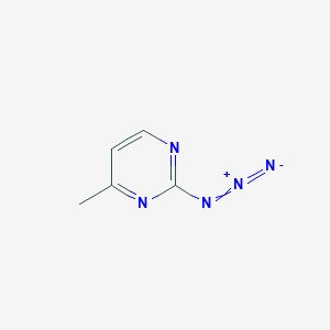 molecular formula C5H5N5 B2903395 2-叠氮基-4-甲基嘧啶 CAS No. 133592-74-2