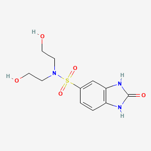 N,N-bis(2-hydroxyethyl)-2-oxo-1,3-dihydrobenzimidazole-5-sulfonamide