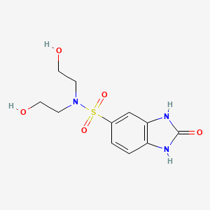 N,N-bis(2-hydroxyethyl)-2-oxo-2,3-dihydro-1H-benzo[d]imidazole-5-sulfonamide