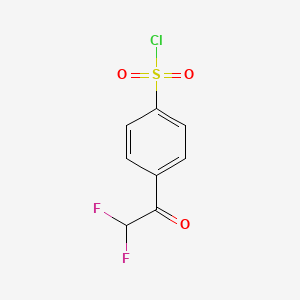 molecular formula C8H5ClF2O3S B2903404 4-(2,2-Difluoroacetyl)benzene-1-sulfonyl chloride CAS No. 2228598-63-6