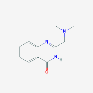molecular formula C11H13N3O B2903409 4(3H)-Quinazolinone, 2-[(dimethylamino)methyl]- CAS No. 252570-57-3