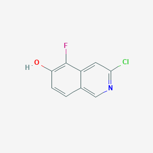 molecular formula C9H5ClFNO B2903410 3-Chloro-5-fluoroisoquinolin-6-ol CAS No. 1696804-05-3