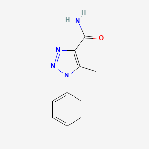 molecular formula C10H10N4O B2903411 5-methyl-1-phenyl-1H-1,2,3-triazole-4-carboxamide CAS No. 861378-09-8