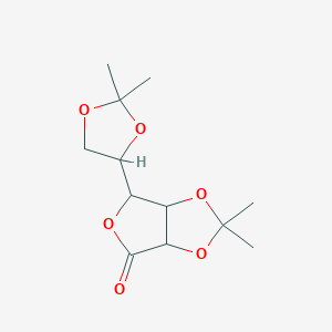 molecular formula C12H18O6 B2903423 2,3:5,6-Di-O-isopropylidene-L-gulonolactone CAS No. 14440-56-3; 7306-64-1