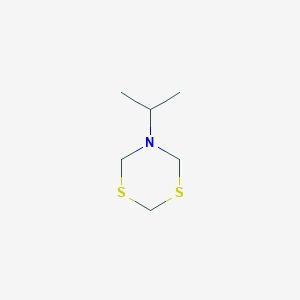 molecular formula C6H13NS2 B2903434 5-Propan-2-yl-1,3,5-dithiazinane CAS No. 34866-41-6