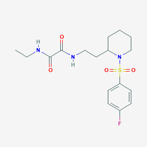 N-ethyl-N'-{2-[1-(4-fluorobenzenesulfonyl)piperidin-2-yl]ethyl}ethanediamide