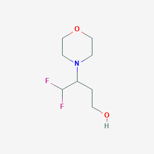 4,4-Difluoro-3-(morpholin-4-yl)butan-1-ol