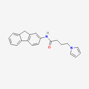 molecular formula C21H20N2O B2903442 N-(9H-fluoren-2-yl)-4-(1H-pyrrol-1-yl)butanamide CAS No. 1251564-07-4